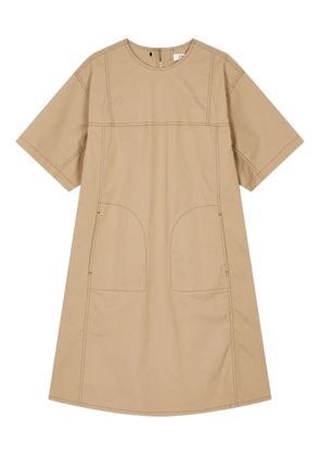 TOMBOY contrast-stitch tunic dress - Neutrals