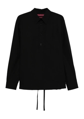Gucci button-fastening drawstring shirt - Black