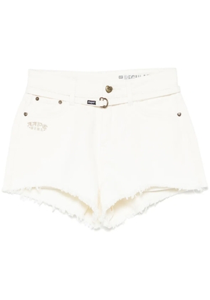 A BATHING APE® logo-embroidered shorts - White
