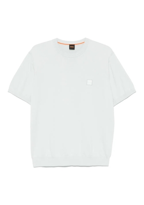 BOSS logo-patch T-shirt - Blue