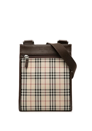 Burberry Pre-Owned 2000-2017 House Check Canvas crossbody bag - Brown