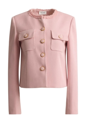 St. John stretch melange twill jacket - Pink