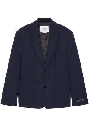 MSGM single-breasted blazer - Blue