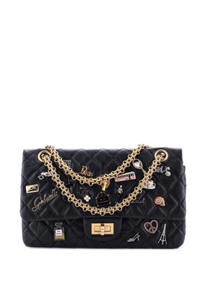 CHANEL Pre-Owned Lucky Charms Reissue 2.55 Flap Bag Quilted Aged Calfskin 225 shoulder bag - Black