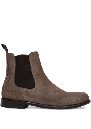 SOMMET elastic-panel boots - Brown