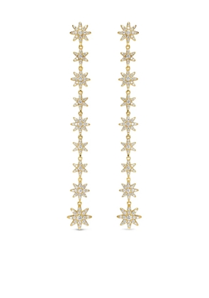 David Yurman 18K yellow gold Starburst diamond drop earrings
