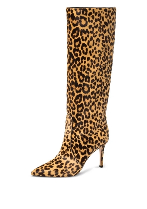 Gianvito Rossi 85mm leopard-print boots - Neutrals