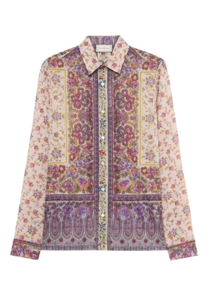 Pierre-Louis Mascia paisley-floral print shirt - Neutrals