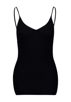 PAULA Kali spaghetti-strap ribbed top - Black