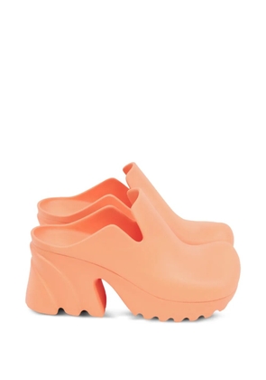 Bottega Veneta Pre-Owned Flash platform mules - Orange
