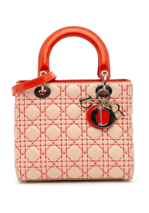 Christian Dior Pre-Owned 2012 Medium Lambskin Cannage Stitched Lady Dior satchel - Brown