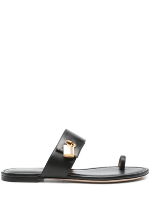 TOM FORD Padlock sandals - Black