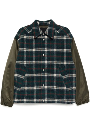 CROQUIS Splicing loose cotton-padded coat - Green