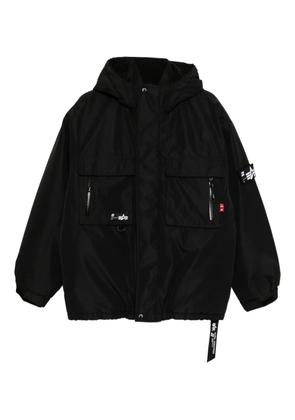 izzue hooded padded jacket - Black