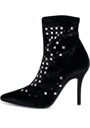 Giuseppe Zanotti Vintage pre-owned 100mm crystal-embellished ankle boots - Black