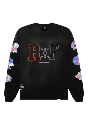 Represent logo-embroidered long-sleeve t-shirt - Black
