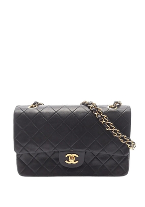 CHANEL Pre-Owned 1986-1988 Medium Classic Lambskin Double Flap shoulder bag - Black