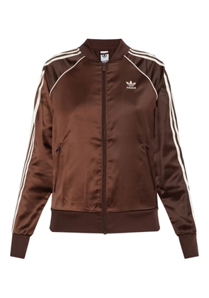 adidas SST Adicolor satin zip-up jacket - Brown