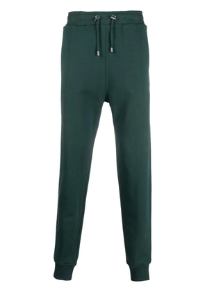 Balmain logo-patch cotton track pants - Green