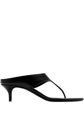 Magda Butrym 45mm Thong leather heeled sandals - Black