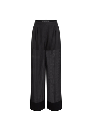Karl Lagerfeld pocket palazzo pants - Black