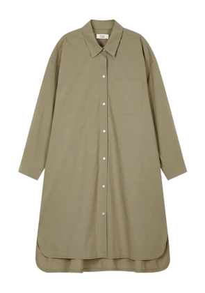 TOMBOY long-sleeve collared shirt dress - Green