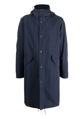 A.P.C. hooded parka coat - Blue