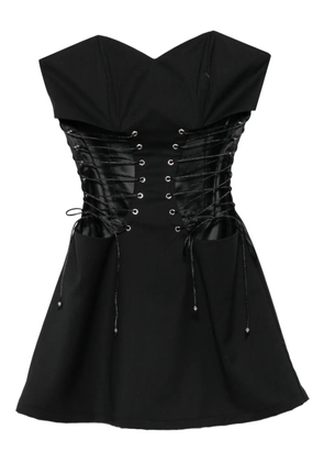 Vestiaire d'un Oiseau Libre lace-up mini dress - Black