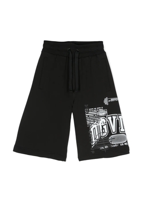 Dolce & Gabbana DGVIB3 DGVIB3-print cotton jersey shorts - Black