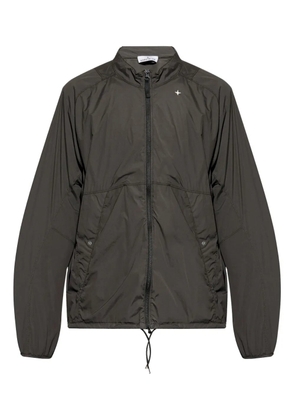 Stone Island logo bomber jacket - Black