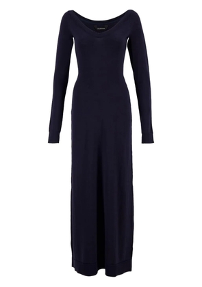 Balenciaga wool-blend dress - Blue