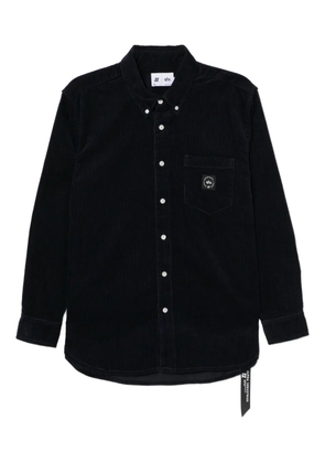 izzue logo-patch shirt - Blue