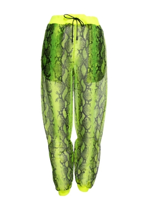 Off-White Pre-Owned snake-print track pants - Yellow