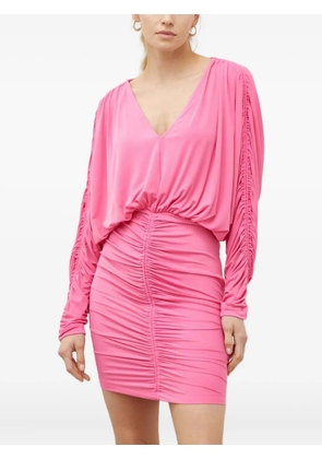 Day Birger Et Mikkelsen V-neck ruched mini dress - Pink