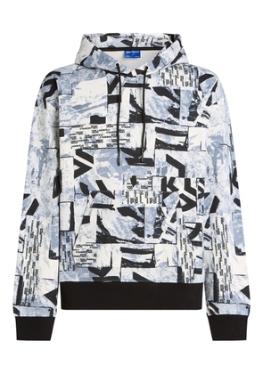 Karl Lagerfeld Jeans all-over print hoodie - Blue