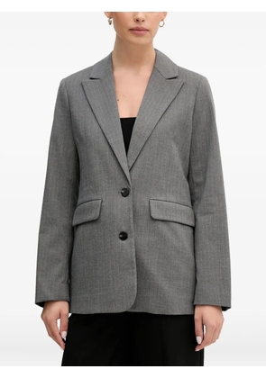 Benetton button pinstripe blazer jacket - Grey