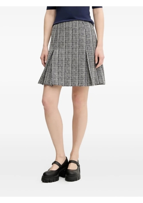 HUGO pleated tweed mini skirt - Black