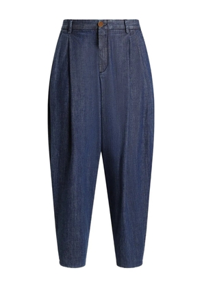 Dolce & Gabbana button-fastening pleated jeans - Blue