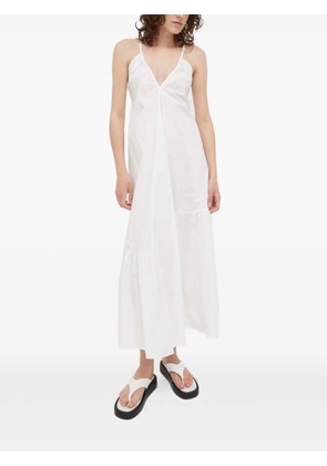 HERSKIND V-neck midi dress - White