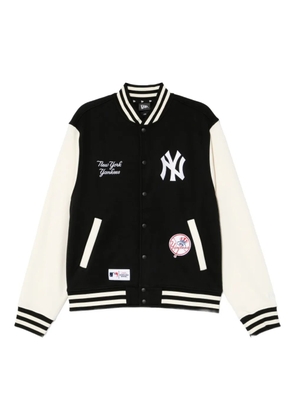 NEW ERA CAP logo-embroidered bomber jacket - Black