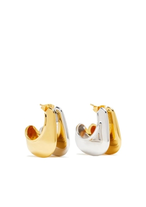 Missoma medium Hera Dome Double Ridge hoops - Gold