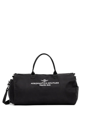 Aeronautica Militare logo-print holdall - Black