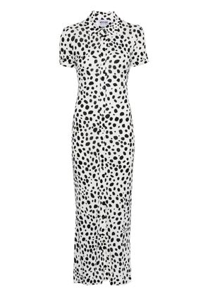 MOSCHINO JEANS abstract-print dress - White