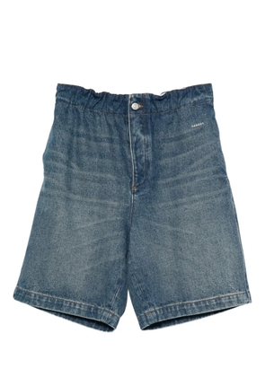 SANDRO elastic-waist denim shorts - Blue