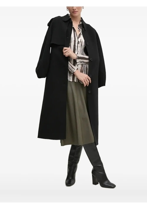 Sandro Ferrone pleated abstract-print blouse - White