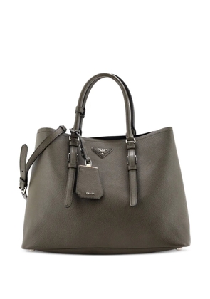 Prada Pre-Owned Cuir Double Saffiano Leather Large tote bag - Green