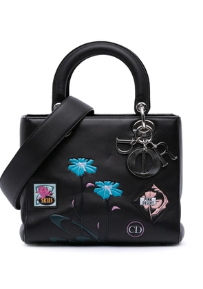Christian Dior Pre-Owned 2015 Medium Calfskin Paradise Lady Dior satchel - Black