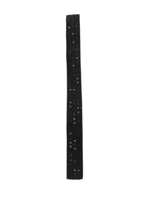Antonelli Zucca sequin-embellished tie - Black