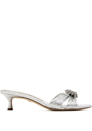 Sam Edelman 45mm Cindie crystal-embellished sandals - Grey