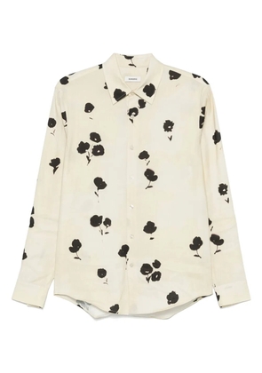 SANDRO floral-print shirt - Neutrals